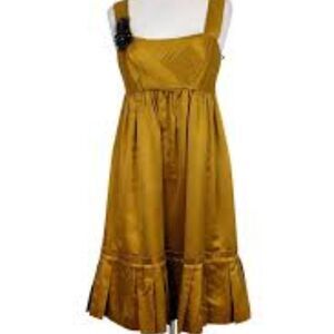 Vera Wang Lavender Label - Gold Empire Waist Glam Style Party Dress  Sz 6